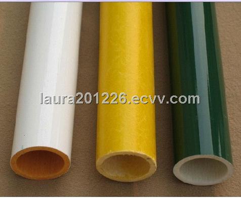 glossy color painted glass fiber tube