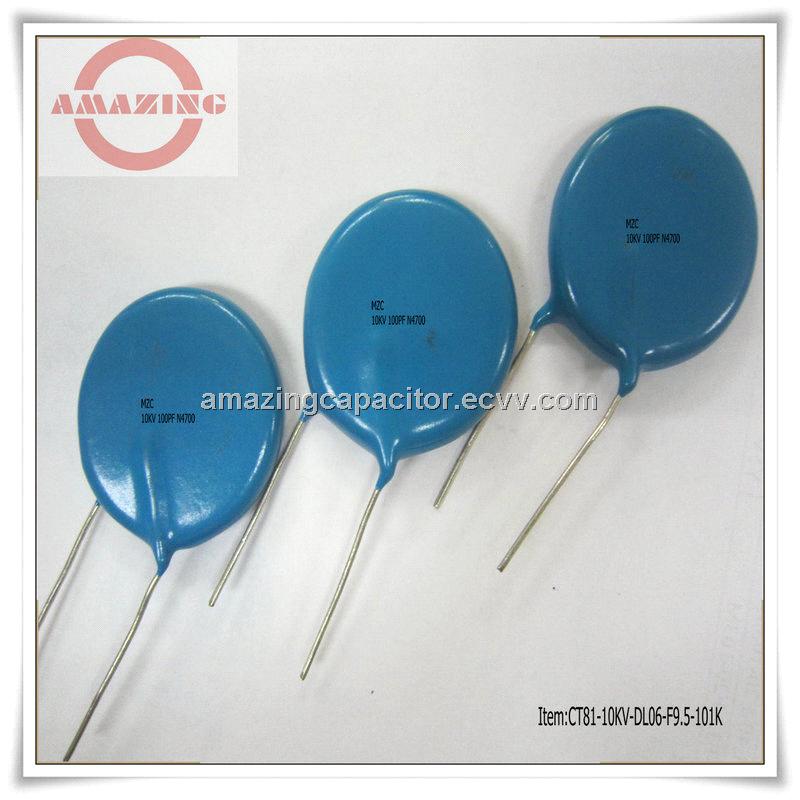 high voltage ceramic disc capacitor 10KV 100PF