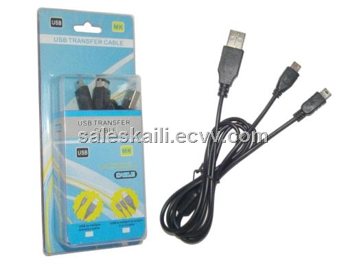 2 in 1 USB to mini 5 Pin for iPhone4s