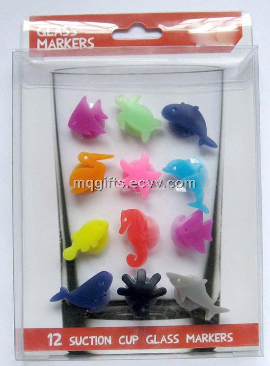 Creative Funny Customized Silicone Party Wine Glass Markers Creative Funny Customized Silicone Party Wine Glass Markers