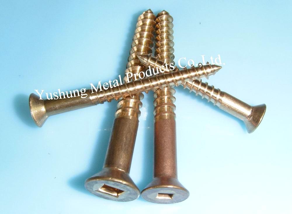 Silicon Bronze Square Drive Flat Head Wood Screw From 4g To 24g From China Manufacturer Manufactory Factory And Supplier On Ecvv Com