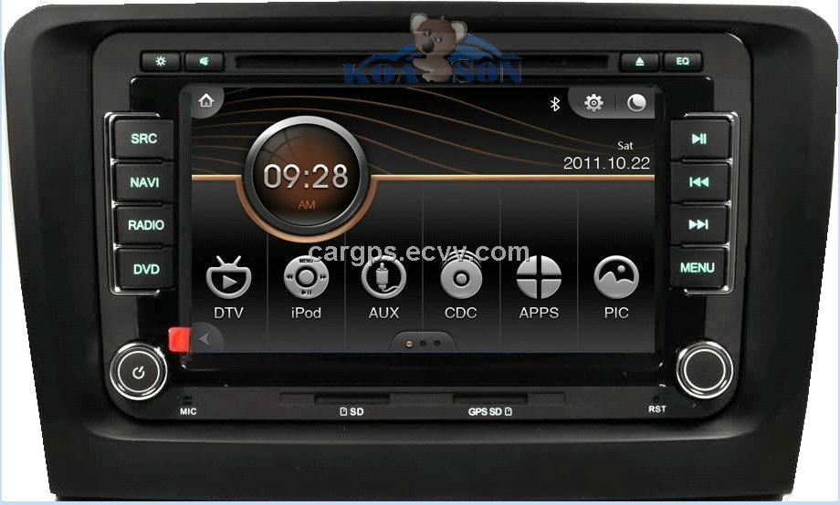 car stereo gps navigation for Skoda superb with bluetooth radio canbus USB ipod 3D UI