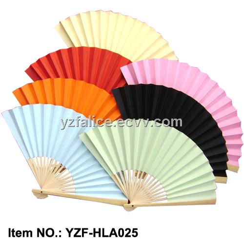 Wedding Favor Blank Paper Hand Fans/Bamboo Crafts/Arts