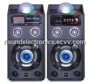 PA active speaker, professional active stage speaker with laser light  F69