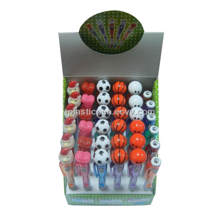 mixed package football/basketball/heart/smile face/santa claus shape light pen