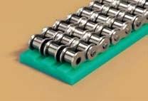 Chain guides for roller chains (TYPE T-TRIPLEX)