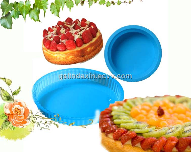 hot sell round silicone cake baking pan & cake decoration&cake bakeware cake tin