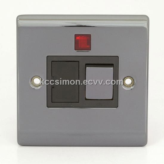 13A DP Switched Fused Spur Unit with Neon