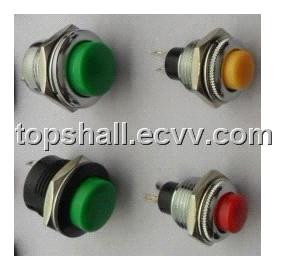 Plastic push-button,metal shell(frame),waterproof,rustproof metal push button switch