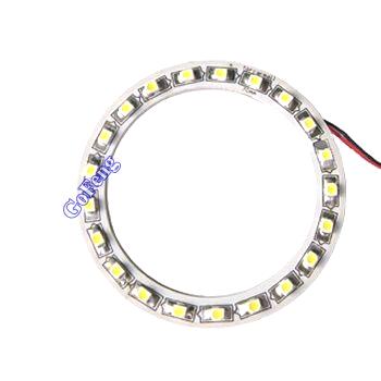 12V 80mm / 120mm Car Amber LED Angel Eyes Rings / Color Change with 3 Chips 5050 SMD