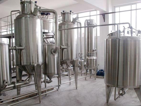 Agaricus bisporus concentrate low temperature evaporation and concentration device
