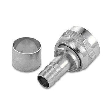 F Connector with Copper Ring, Used for CATV Cables and Satellite Antenna