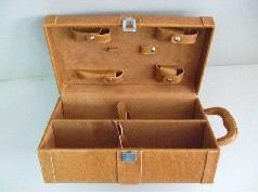Hot sale leather wine packaging gift set for two bottle