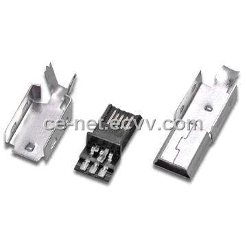 Mini USB 5P Male Soldering Type with 30V DC/AC Voltage Rating