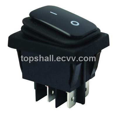 Omniseal two gears,three gears,2pin,3pin illuminated rocker switch(ship-type switch)