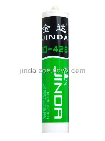 Quick-dry type senior acidic silicone glass glue JD-428