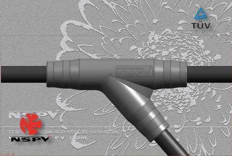 TUV Solar PV Molding DC Cable Assembly 2 to 1 for PV system(New design)