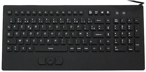 IP68 Industrial Silicone Keyboard with Built-In Mouse (X-RP104SD)