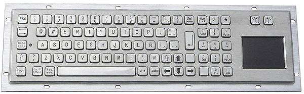 Industrial Stainless Steel Keyboard with Numeric Keypad and Touchpad (X-PP83B)