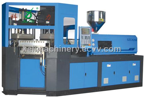 Injection blowing moulding machine