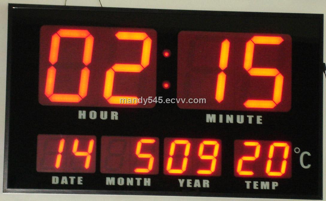 LED digital  clock with time display