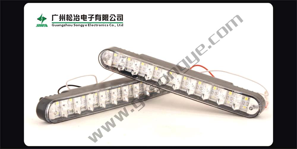 SKU# SY-008Y6 led daytime running light lamp fog headlight brake rear back flash