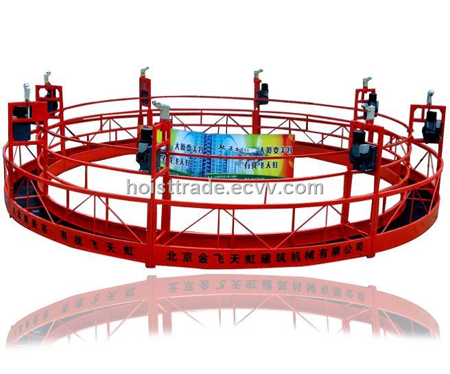 O- type suspended platform used for power plant construction
