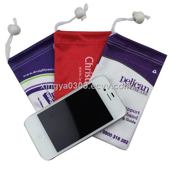 beauty colorful lint cell phone pouch