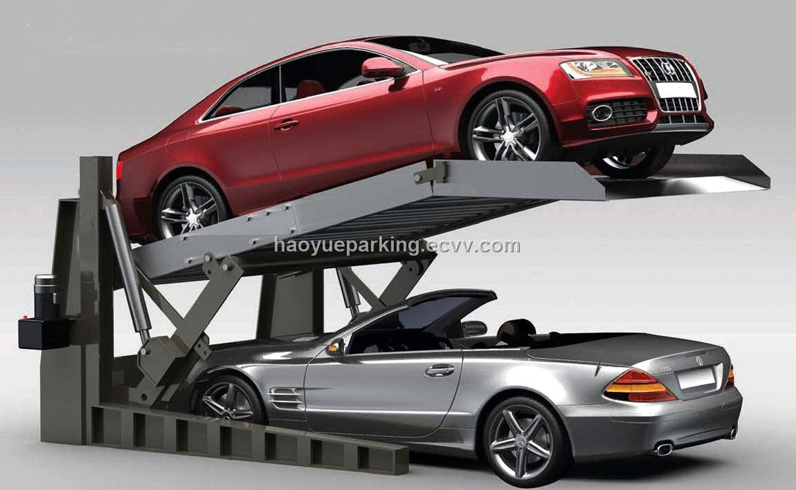 Hydraulic Simple Parking System 2 Layer Parking Lift Lift Parkng