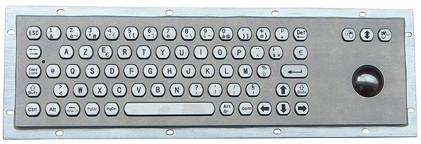 IP65 Stainless Steel Keyboard with Trackball for Kiosk (X-BP71B-S)