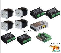 Nema 34 Wantai Stepper Motor with 892OZ-In &Control 4 Axis CNC