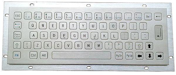 Vandal Proof Stainless Steel Industrial Metal Keyboard (X-NN64B)