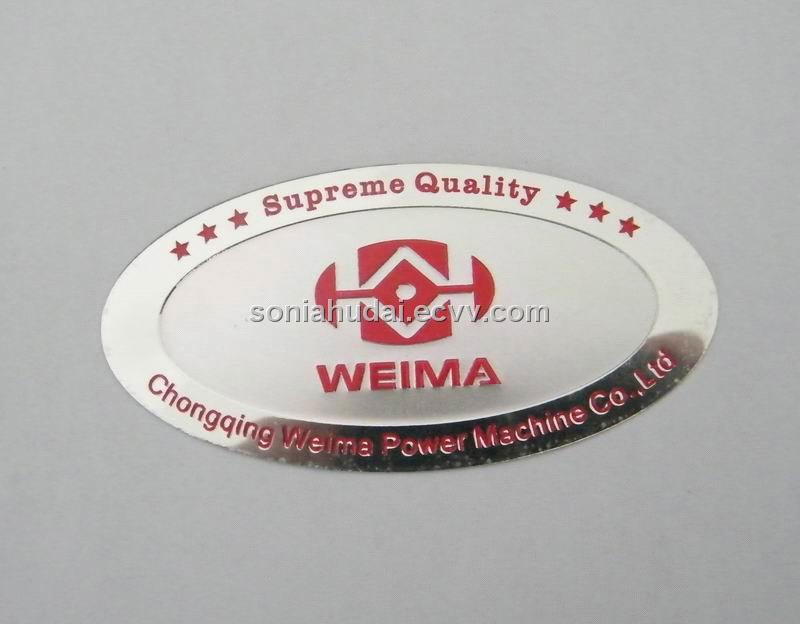 metal furniture label, metal label adheesive label from China
