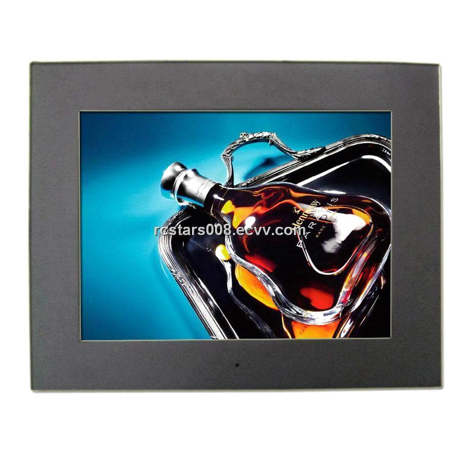 10.4Inch lcd advertising player with Wooden Frame from China