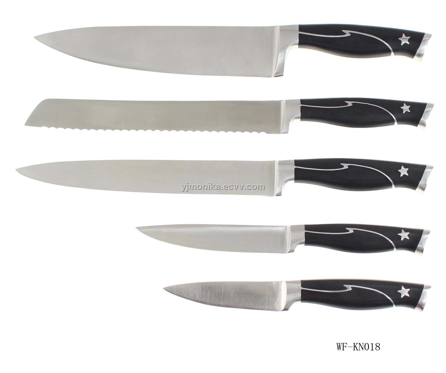 ABS handle stainless steel kitchen knife set WF-KN018