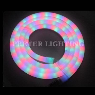 CE / RoHS Approved Low Heat 50000hours Lifespan RGB Led Neon Rope Light For Casino