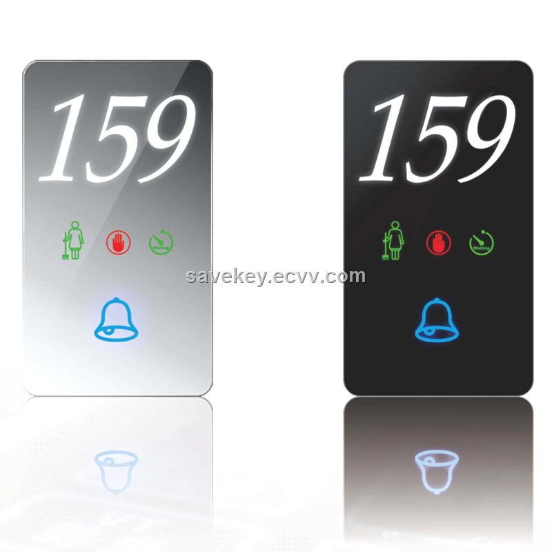Crystal Glass Electric Doorbell System With DND For Hotel