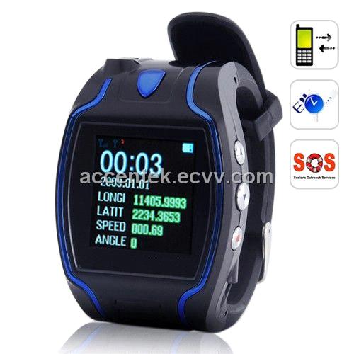 Wrist Watch GPS Tracker Position Coordinates Display On LED Screen SOS Emergent Call Android/IOS APP Tracking