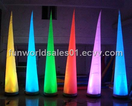 Inflatable LED cone, lighting decoration for party