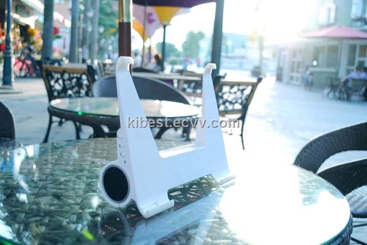 KB-IPS02 High-Quailty 2.0 iPad stand with speaker ---TF card & FM