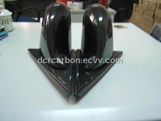 SPOON-style carbon fiber rear view side mirrors for 1998-2010 Peugeot 206