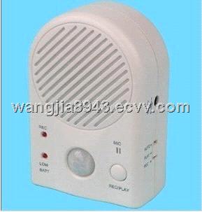 Voice recordable motion sensor sound box