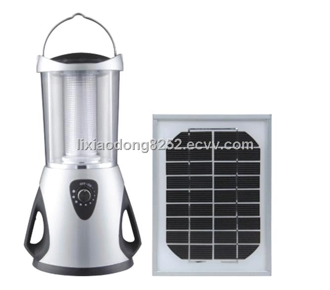 Solar camping lantern with solar panel from China Manufacturer
