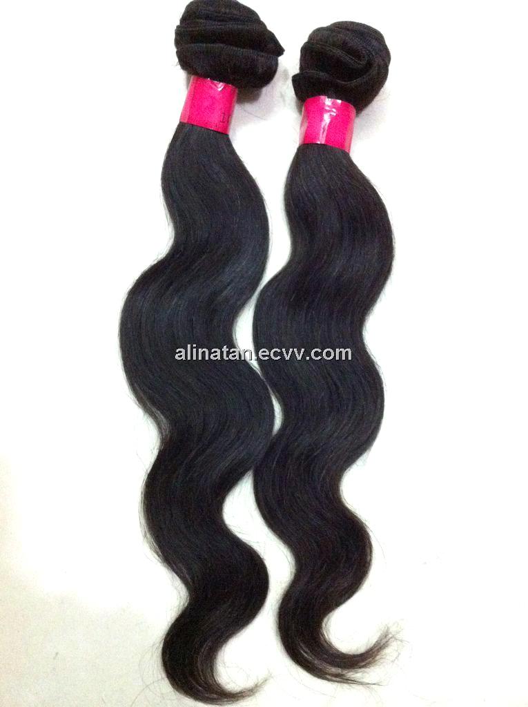 Durable Nonprocessed Virgin Hair Weft Indian Remy Hair Wholesale