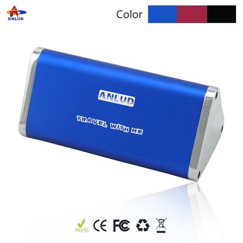 7200mAh Aluminum Alloy Shell Power Bank with LED torch