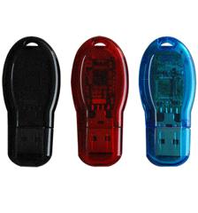 Clear Case Plastic Usb flash Memory Stick 1GB 2GB 4GB 8GB