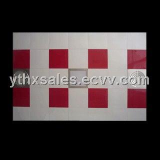Fashional PVC Ceiling Tiles White and Red Color