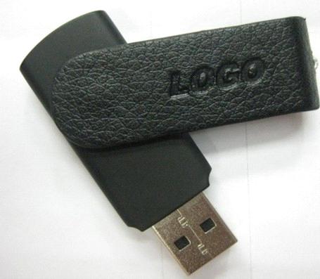 Leather Swivel USB Flash Drive 2gb 4gb 8gb 16gb