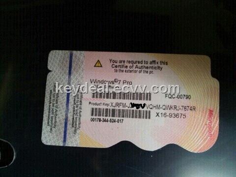 Windows7 Pro Oem Software X16 Coa Label Key Sticker License From
