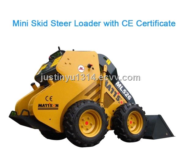 mini skid steer loader with CE certificate